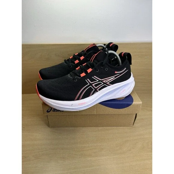 ASICS Men's Gel-Nimbus 26 Running Shoe, US Size 9.5 Black/True RED - Picture 4 of 15